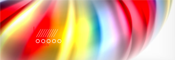 平滑的液体模糊波浪背景颜色流图片下载