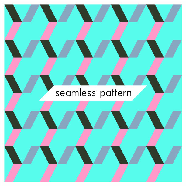 无缝几何图案抽象时尚图片下载