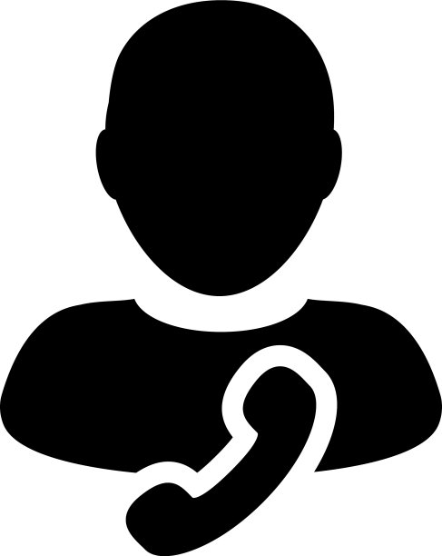 呼叫图标男性用户头像与图片下载