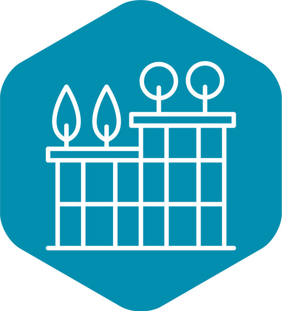 生态温室图标轮廓风格图片下载