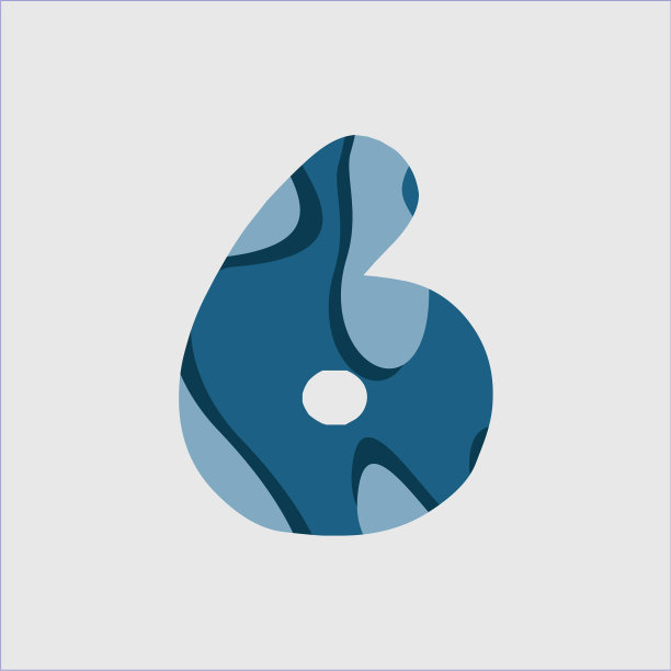 6 .水字体模板设计图片下载