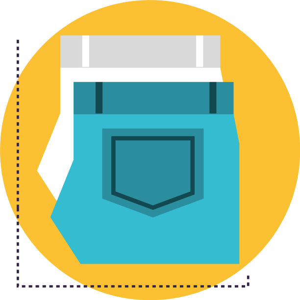 男裤折叠旅行图标图片下载