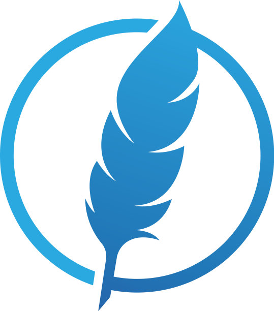 羽毛笔写标志logo模板app图片下载