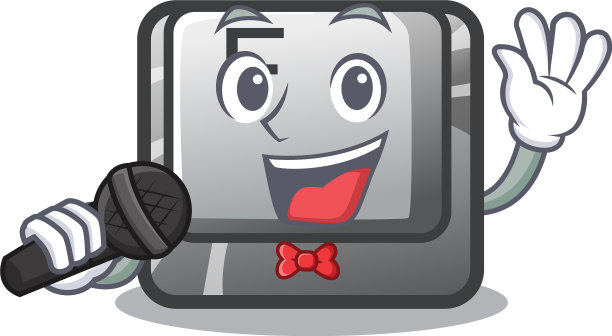 卡通电脑上安装了唱歌按钮f图片下载