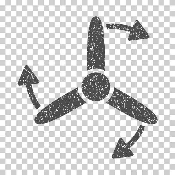 三叶片螺杆旋转纹理图标图片下载