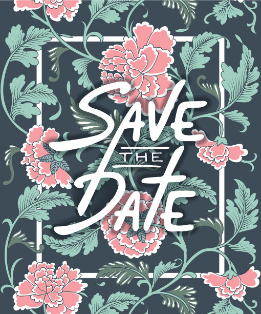 卡片与手绘排版设计元素图片下载