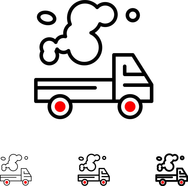 汽车卡车排放气体污染大无畏图片下载