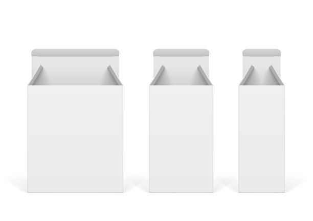 设置白色纸板箱模型图片下载