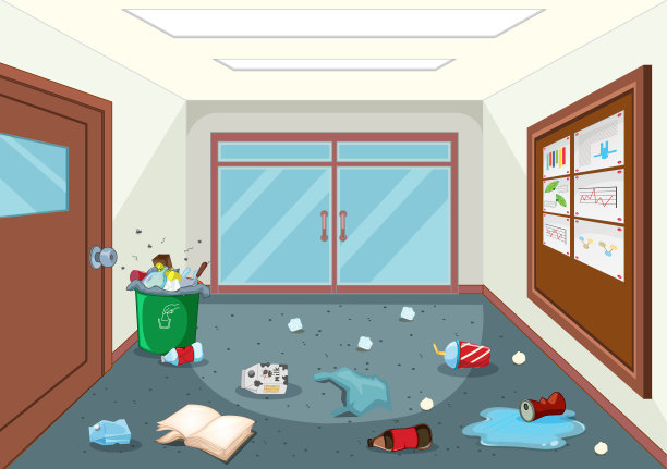 肮脏的学校走廊图片下载