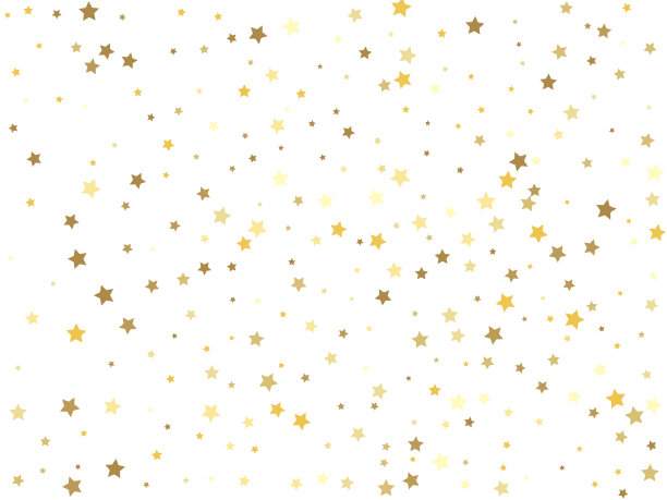 白色背景上的金色星星图片下载