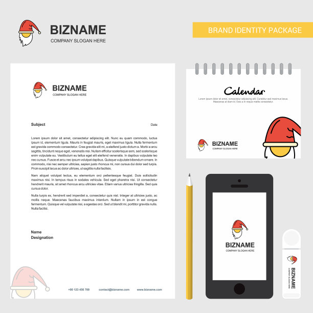 圣诞老人商业信笺2019年日历图片下载