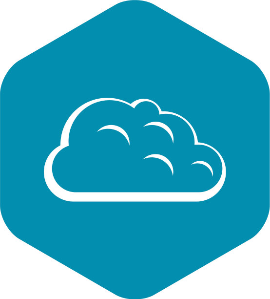 风暴云图标简约风格图片下载