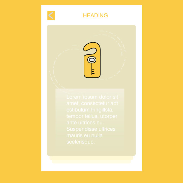 关键字标签移动垂直横幅设计设计图片下载