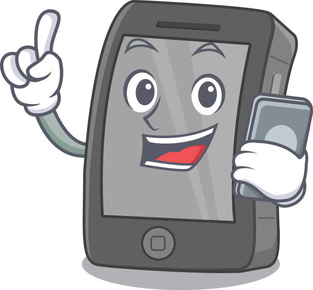 把手机iPad装在吉祥物袋里图片下载