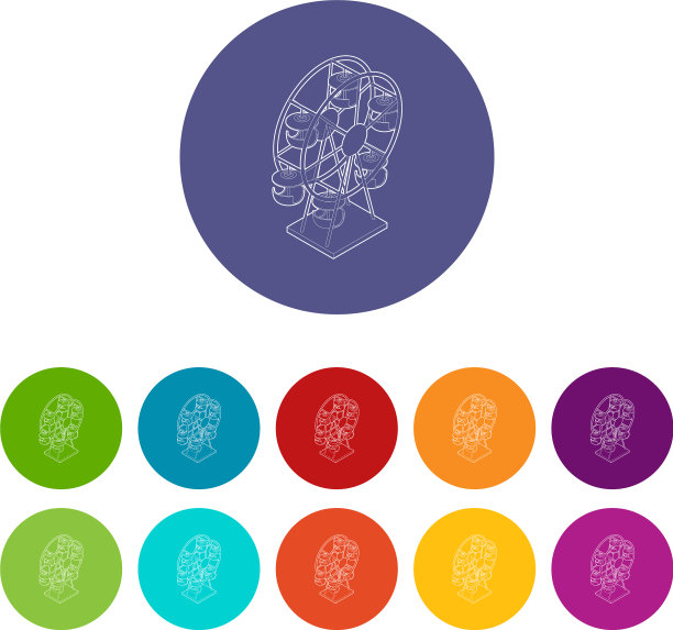 摩天轮图标设置颜色图片下载