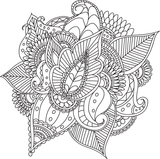 手绘艺术民族装饰图案图片下载