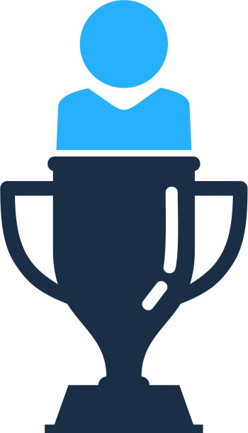 人物奖杯标志图标设计图片下载