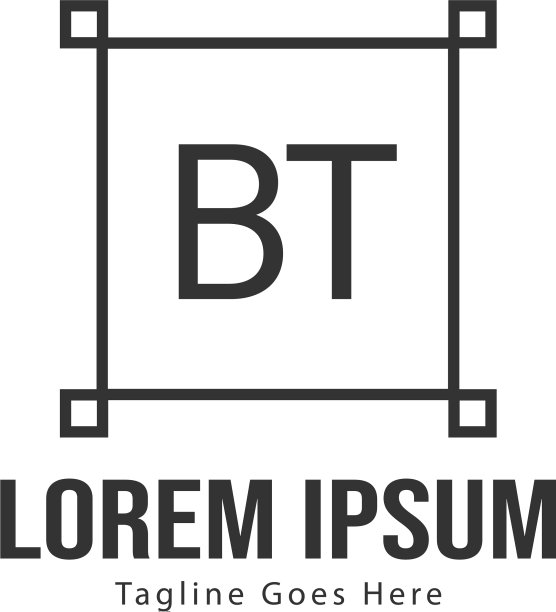 创意现代BT字母标志设计图片下载