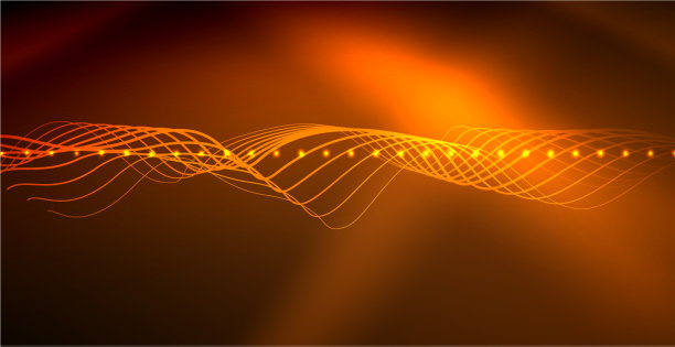 霓虹灯波背景图片下载