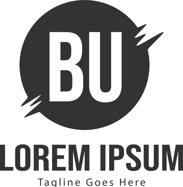 BU字母Logo设计：创意现代风格图片下载