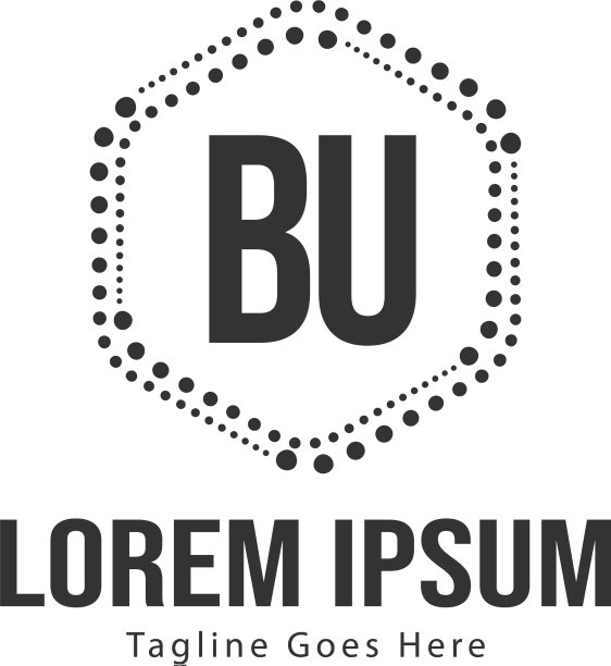 BU字母Logo设计：创意现代风格图片下载
