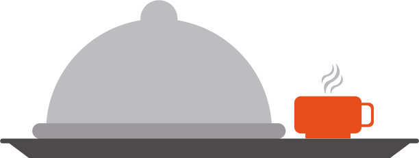 餐厅盘圆顶和热饮图片下载