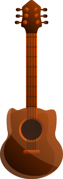 木原声吉他卡通风格图标图片下载