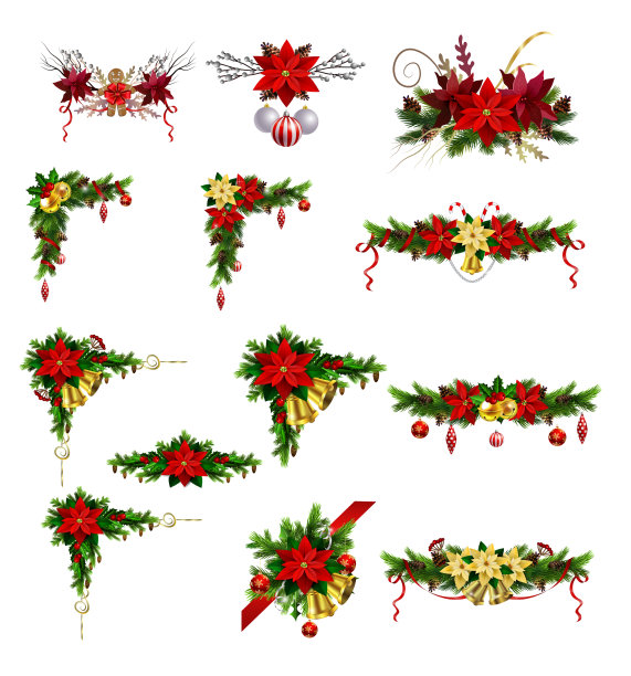 圣诞元素为您的设计图片下载