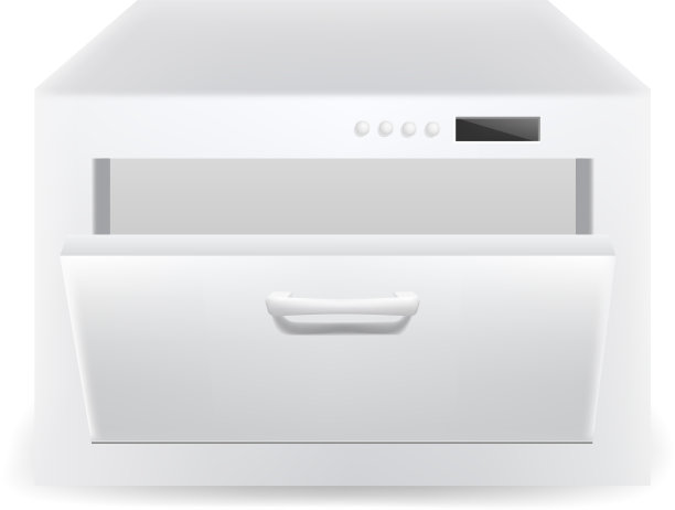 干净的洗碗机图标现实主义风格图片下载