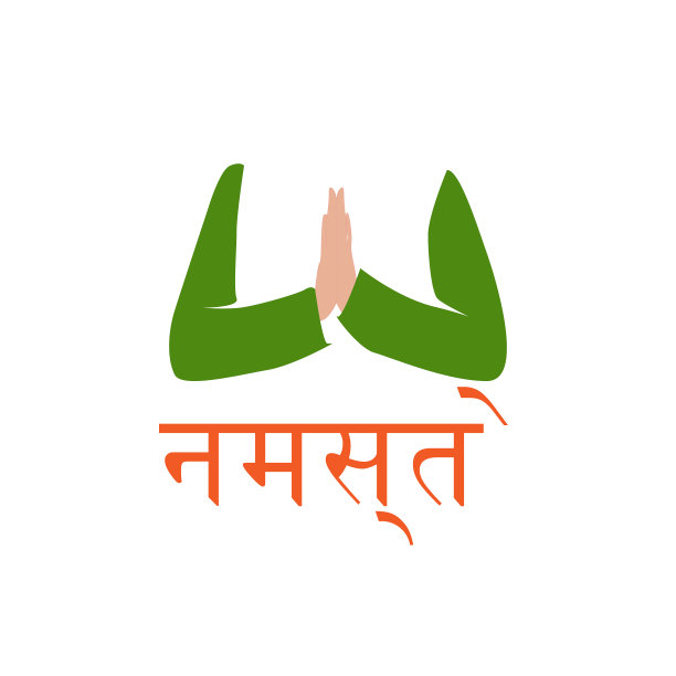 双手合十礼，以邀请的方式捧起图片下载