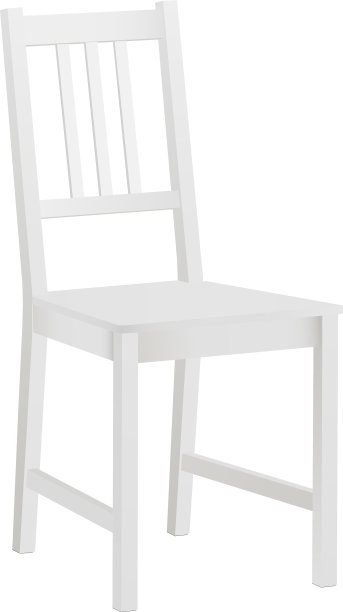 椅子模拟孤立的白色背景图片下载