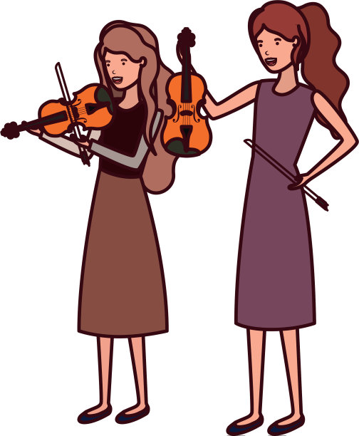 有乐器性格的女人图片下载