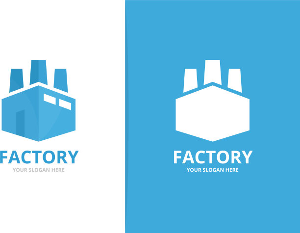 工厂标志组合行业标志图片下载