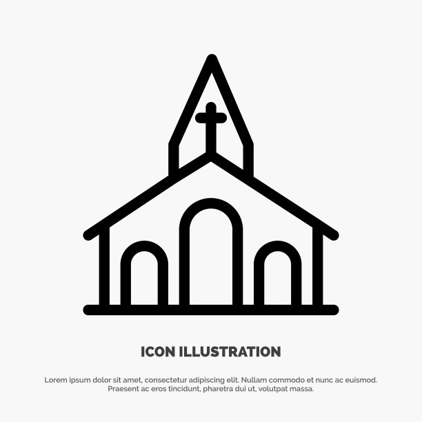 教堂庆祝基督教跨越复活节线图片下载