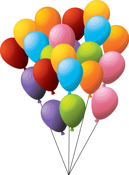 气球空中派对图标图片下载