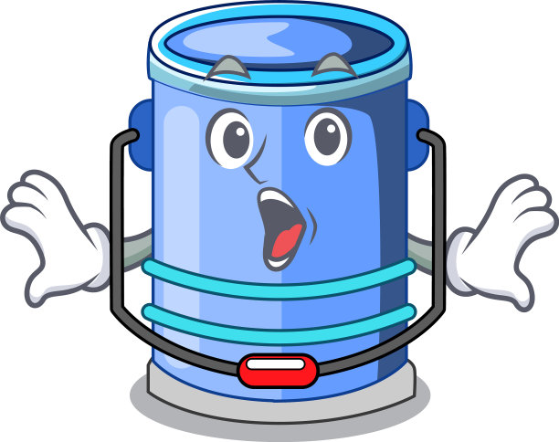 卡通上带手柄的意外缸斗图片下载