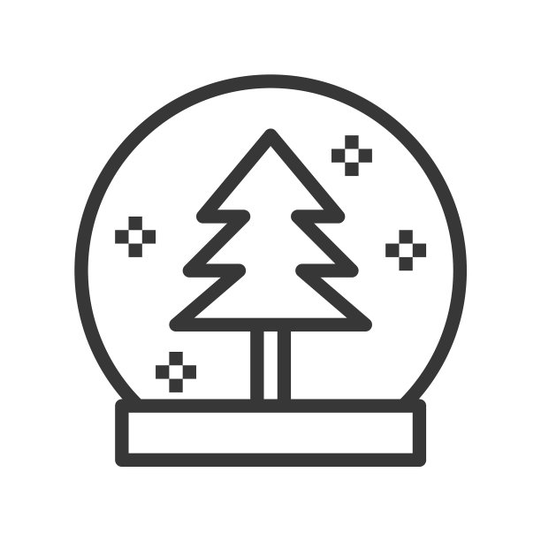 雪花球圣诞相关编辑大纲图片下载
