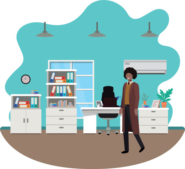 商人在办公室的化身角色图片下载