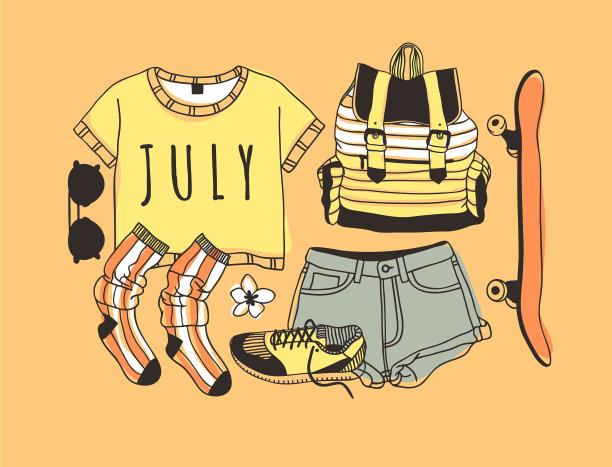 手绘夏季报价和实际热带图片下载