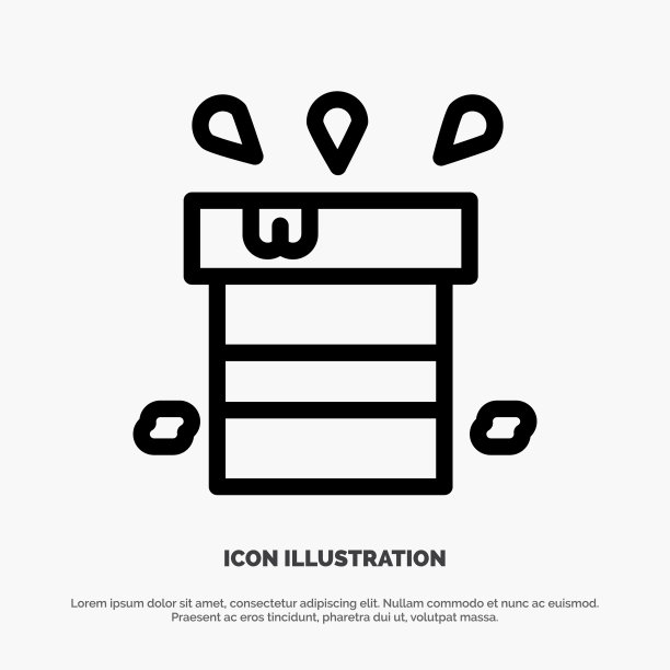 袋干杂耐水线图标图片下载