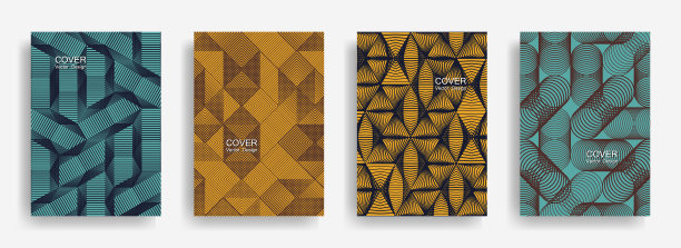 现代半色调形状最小几何覆盖图片下载