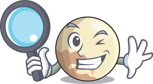 侦探形象的行星冥王星的性格图片下载