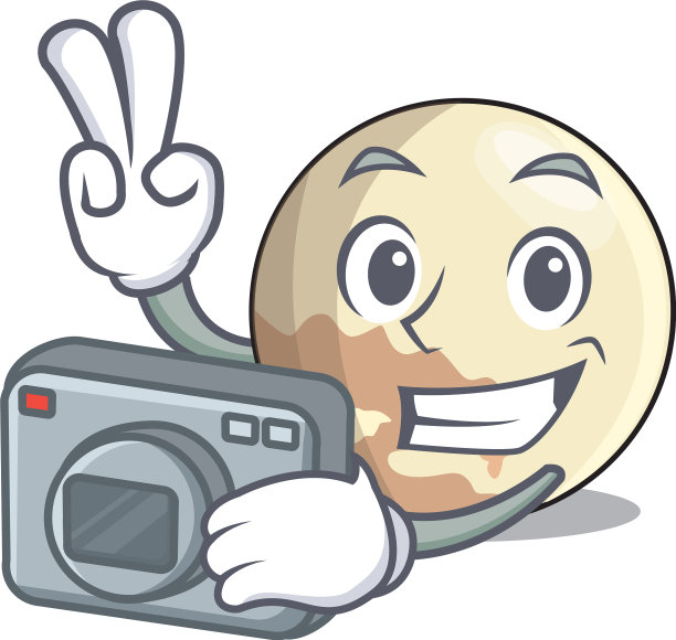 摄影师冥王星卡通行星上方的天空图片下载