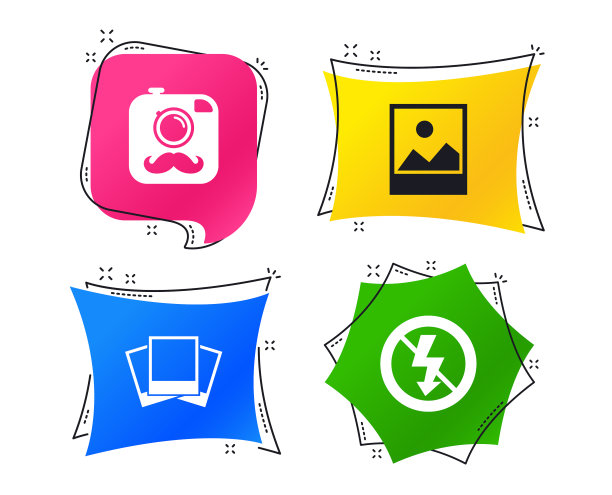 相机图标无闪光灯标志图片下载