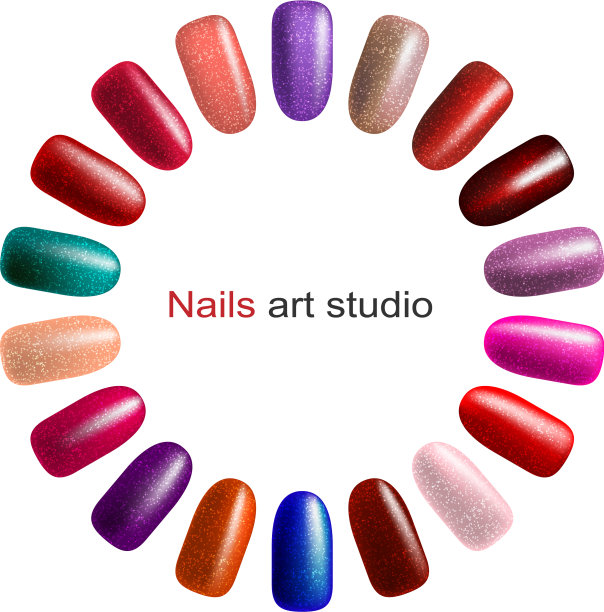 时尚颜色修指甲图片下载