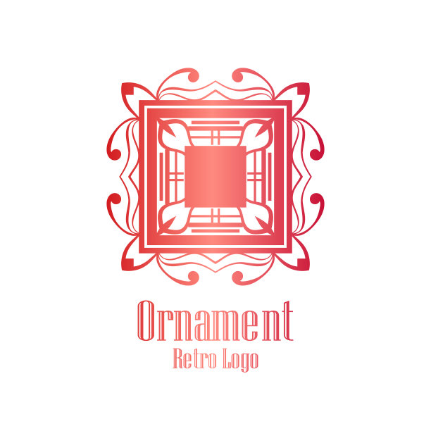 装饰艺术复古标志图片下载