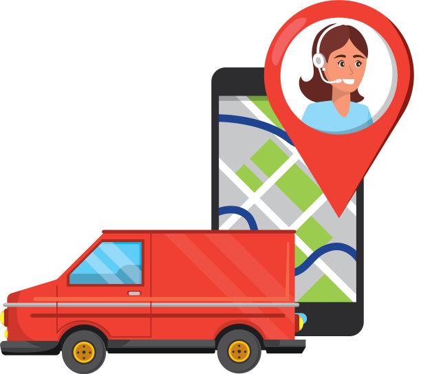 客服支持卡通物流服务图片下载