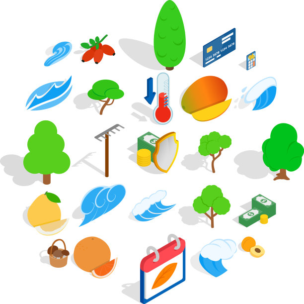 可行的图标设置等距样式图片下载