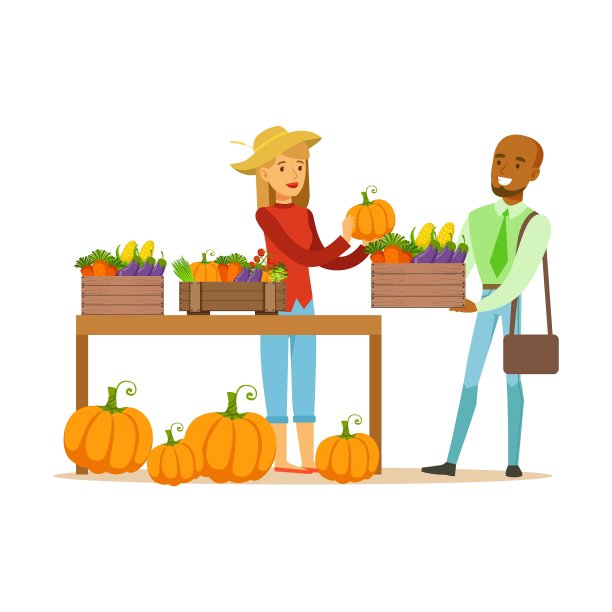 一名男子从菜摊上买菜图片下载