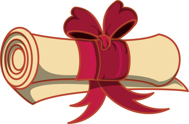 毕业证书孤立图标图片下载